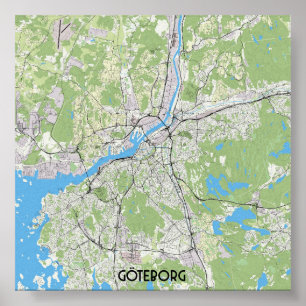 Gothenburg map poster
