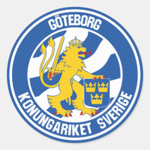 Gothenburg Round Emblem Classic Round Sticker