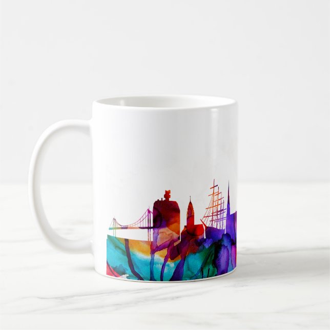 Gothenburg Skyline Coffee Mug (Left)