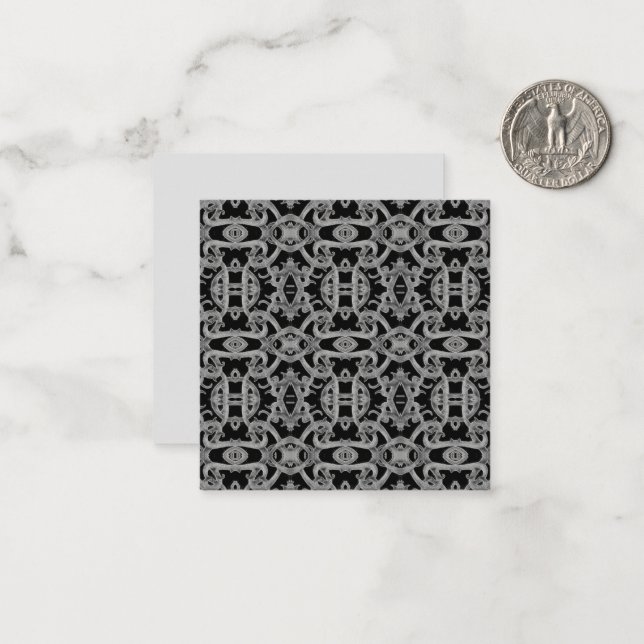 GOTHIC 2.5" Square Flat Card  (Front/Back In Situ)