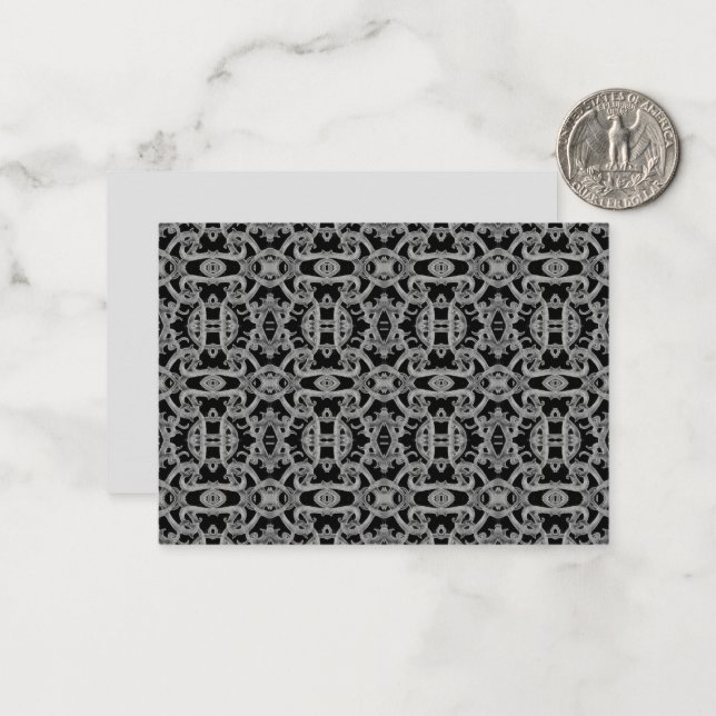 GOTHIC 3.5x2.5 Flat Card / Horizontal (Front/Back In Situ)