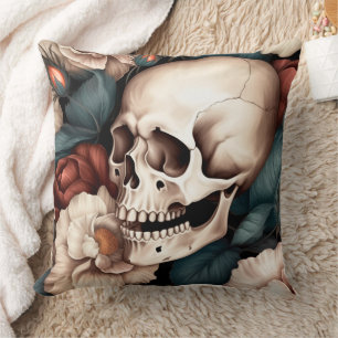 Gothic 3D Skull  Cushion