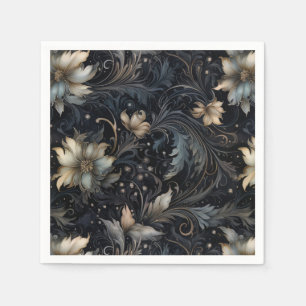 Gothic Abstract Floral Pattern  Napkin
