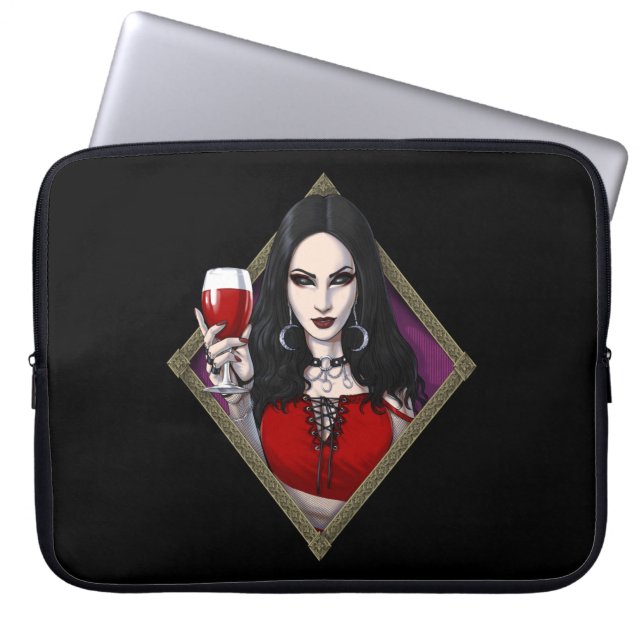 Gothic Alien Witch Laptop Sleeve (Front)