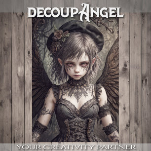 Gothic Angel: Andymik - Decoupage - Tissue Paper