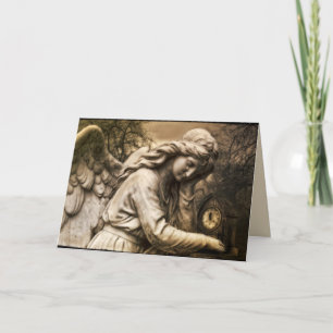 Gothic angel greeting card