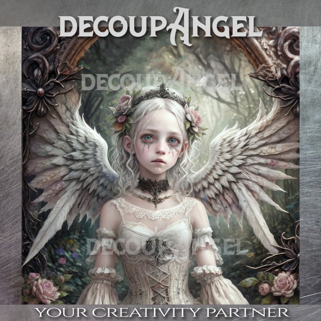 Gothic Angel: Lise - Decoupage - Tissue Paper (Creator Uploaded)