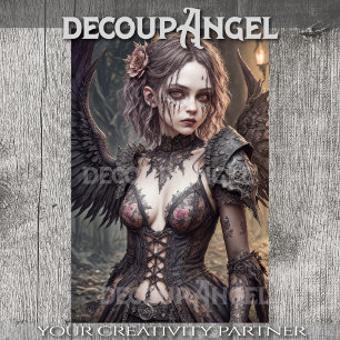 Gothic Angel: Michelle - Decoupage - Tissue Paper
