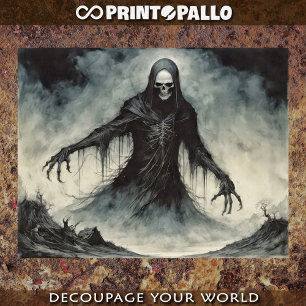 Gothic Angel of Death harvesting souls Tissue Paper