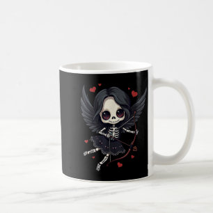 Gothic Anime Skeleton Cud – Dark Valentine Kawaii  Coffee Mug