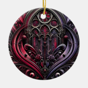 Gothic Arches Ceramic Ornament