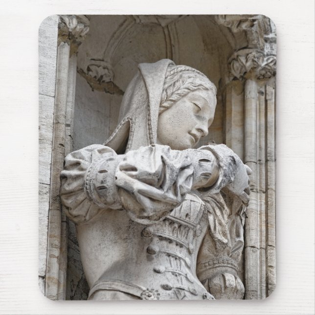 Gothic architecture of Grand Place in Brussels Mouse Pad (Front)