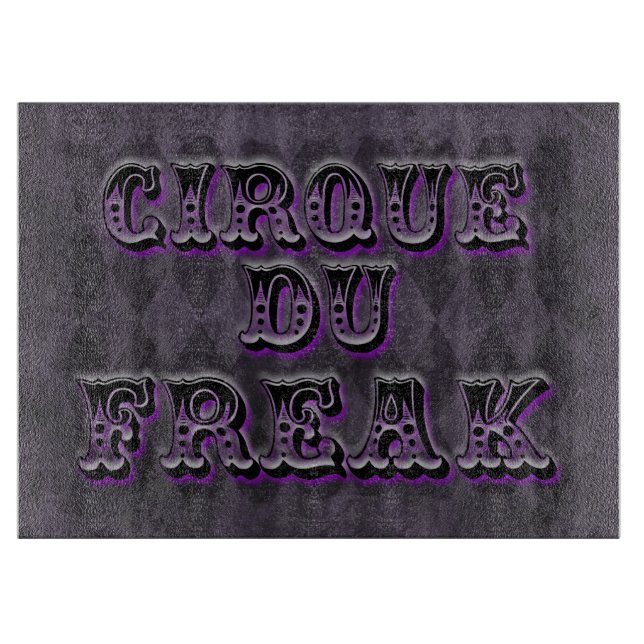 Gothic Argyle Cirque Du Freak Cutting Board (Front)