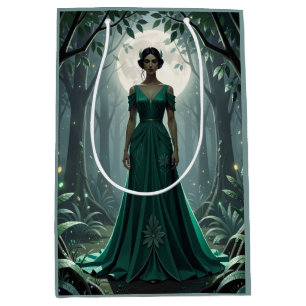 Gothic Art Deco Goddess of the Forest Medium Gift Bag