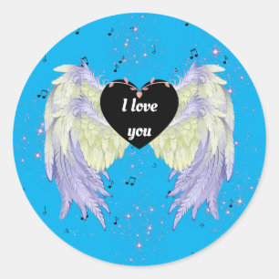 Gothic Art Design Classic Round Sticker