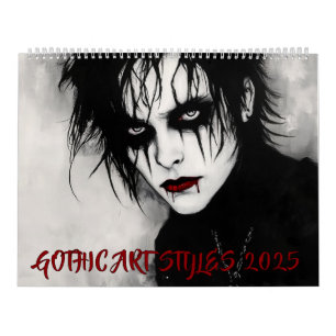 Gothic Art Styles 2025 Calendar