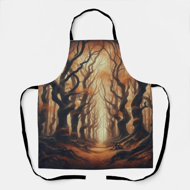Gothic Autumn woods Apron (Front)