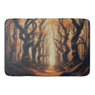 Gothic Autumn woods Bath Mat