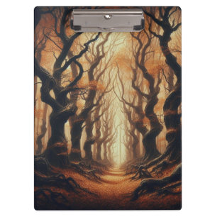 Gothic Autumn woods Clipboard