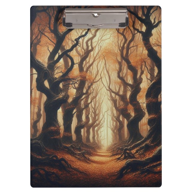 Gothic Autumn woods Clipboard (Front)