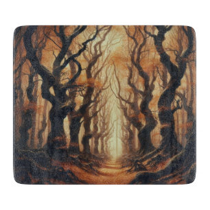 Gothic Autumn woods Cutting Board