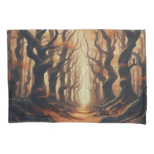 Gothic Autumn woods Pillowcase