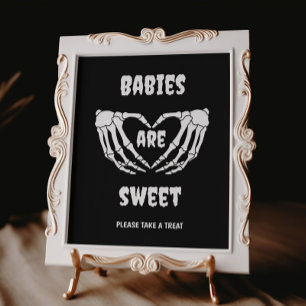 Gothic Babies Are Sweet Halloween Baby Shower Sign