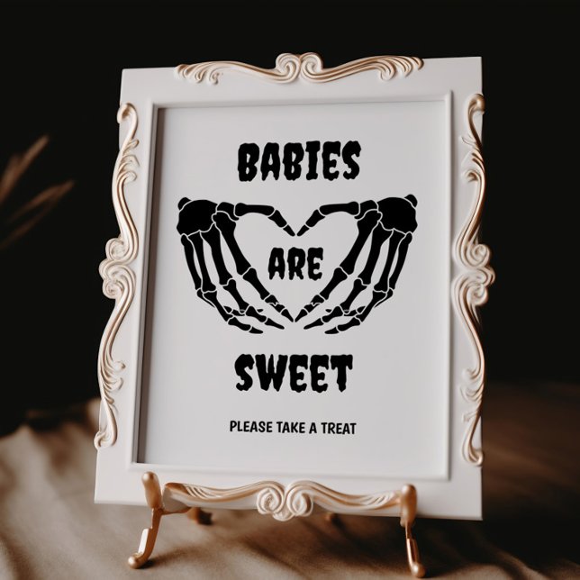 Gothic Babies Are Sweet Halloween Baby Shower Sign (Creator Uploaded)