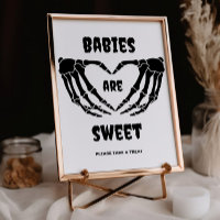 Gothic Babies Are Sweet Halloween Baby Shower Sign