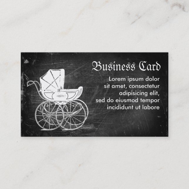 Gothic Baby Carriage Business Card (Front)