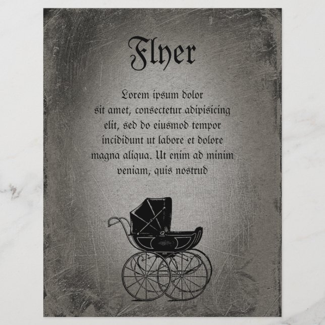 Gothic Baby Carriage Flyer (Front)