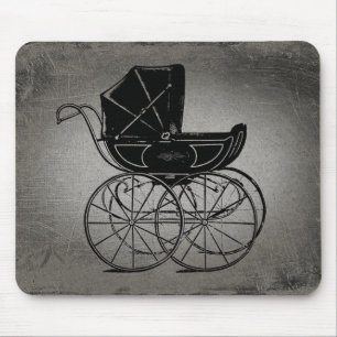Gothic Baby Carriage Mouse Pad