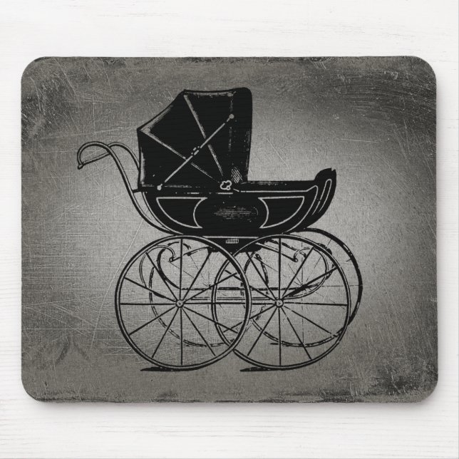 Gothic Baby Carriage Mouse Pad (Front)