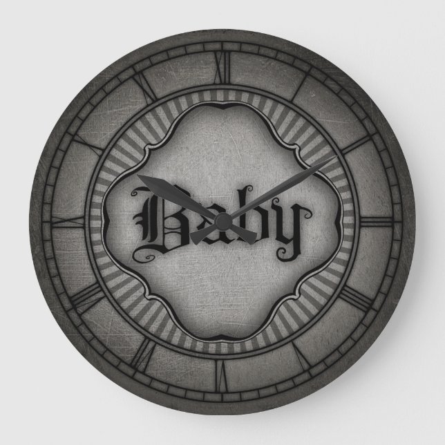 Gothic Baby Large Clock (Front)