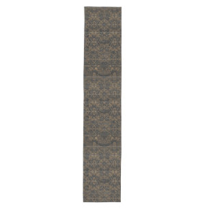 Gothic Baroque Table Runner Gold Pattern