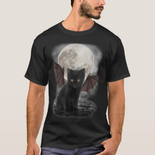 Gothic Bat Cat  Vampire Funny Gifts Cats Lover  T-Shirt