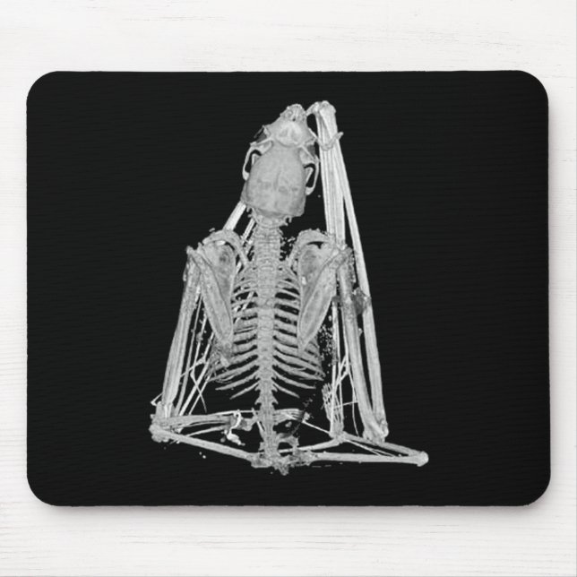 Gothic Bat Skeleton Mouse Pad (Front)