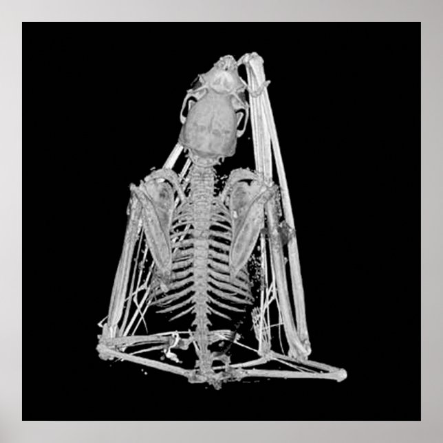 Gothic Bat Skeleton Poster (Front)