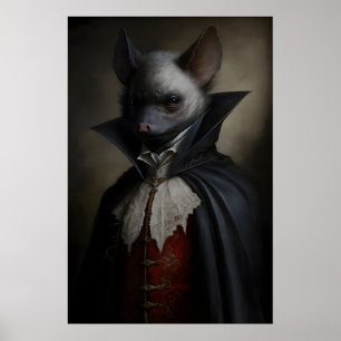 Gothic Bat Vintage Poster, Art Poster Print, Home