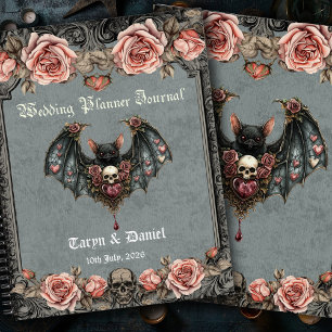 Gothic Bat Wedding Planner Journal