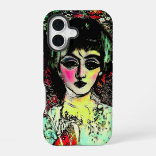 Gothic Beauty Portrait iPhone 16 Case