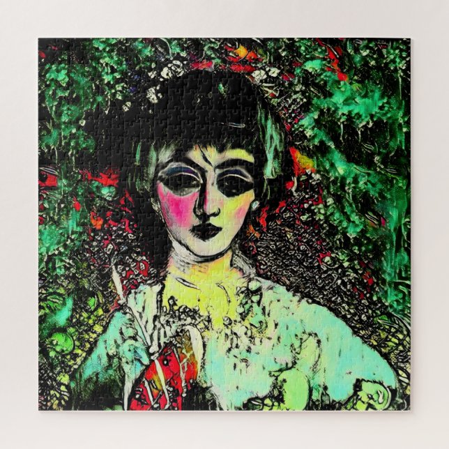 Gothic Beauty Portrait  Jigsaw Puzzle (Vertical)