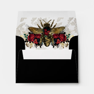 Gothic Bee & Roses  Envelope