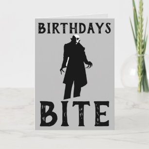 GOTHIC BIRTHDAY CARDS, DRACULA NOSFERATU CARD