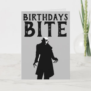 GOTHIC BIRTHDAY CARDS, DRACULA NOSFERATU CARD
