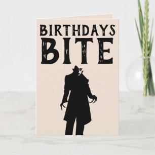 GOTHIC BIRTHDAY VAMPIRE GREETING CARD