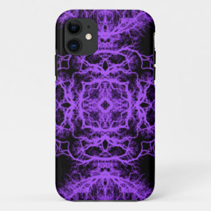 Gothic Black and Purple Design. iPhone 11 Case