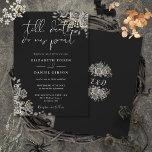 Gothic Black And White Roses Floral Wedding Invitation<br><div class="desc">This elegant gothic wedding invitation can be personalised with your information in chic typography with your monogram initials on the reverse. Designed by Thisisnotme©</div>