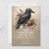 Gothic Black Crow Halloween Party