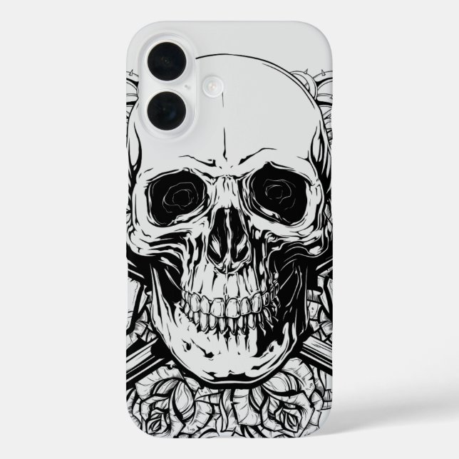 Gothic Black & Grey Design for Dark Art and Alter Case-Mate iPhone Case (Back)